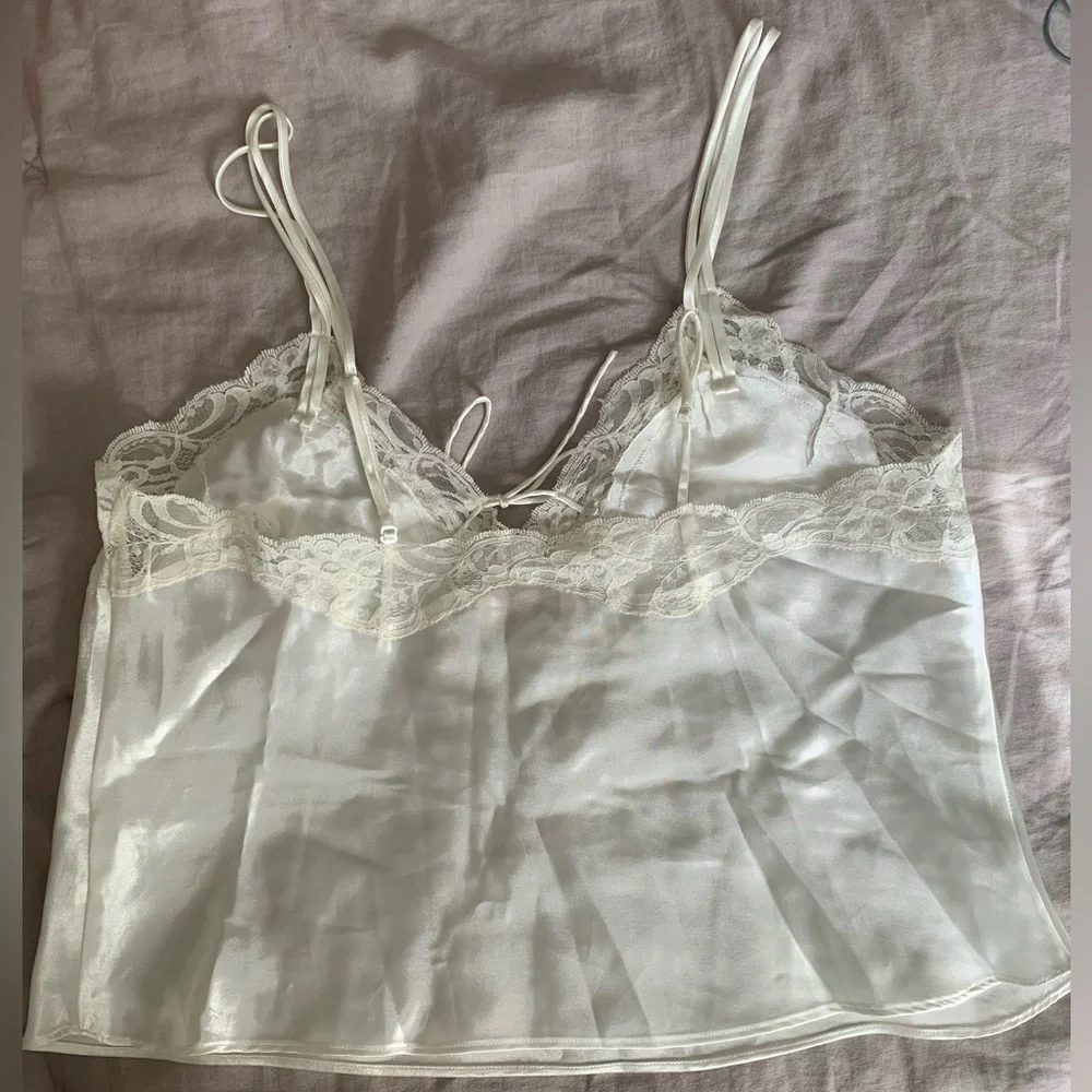 Vintage Victoria Secret Gold Label 80s 90s Satin Cami Set Size Medium - Picture 2 of 16